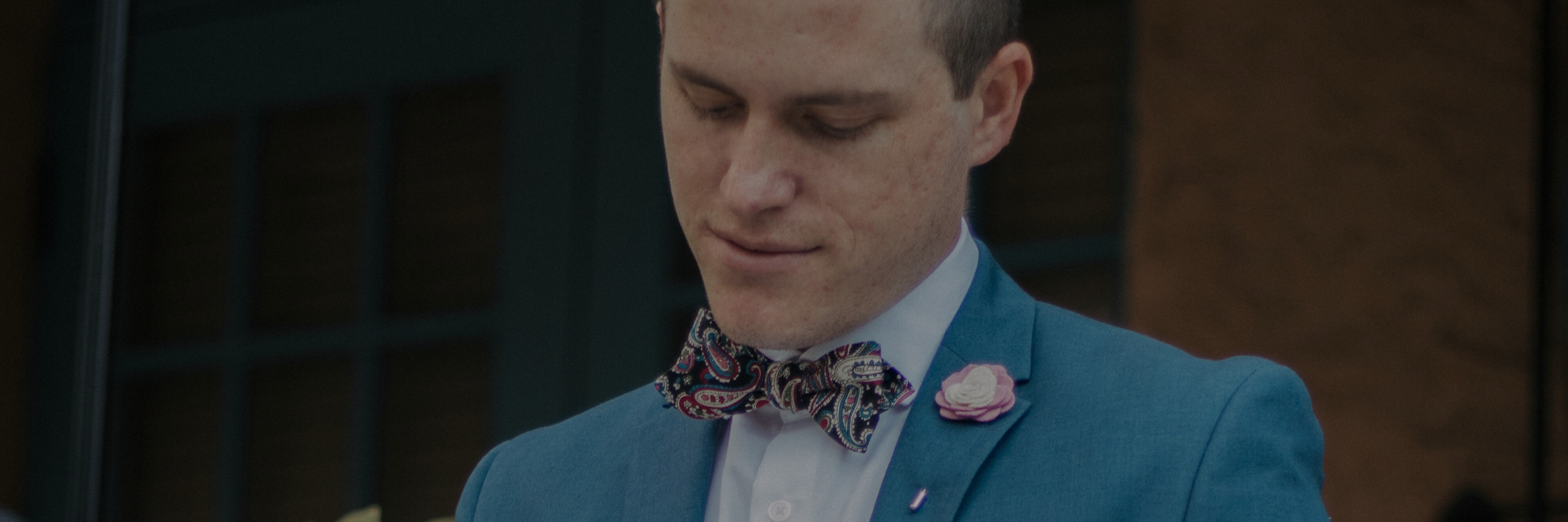 Man wearing a bow tie