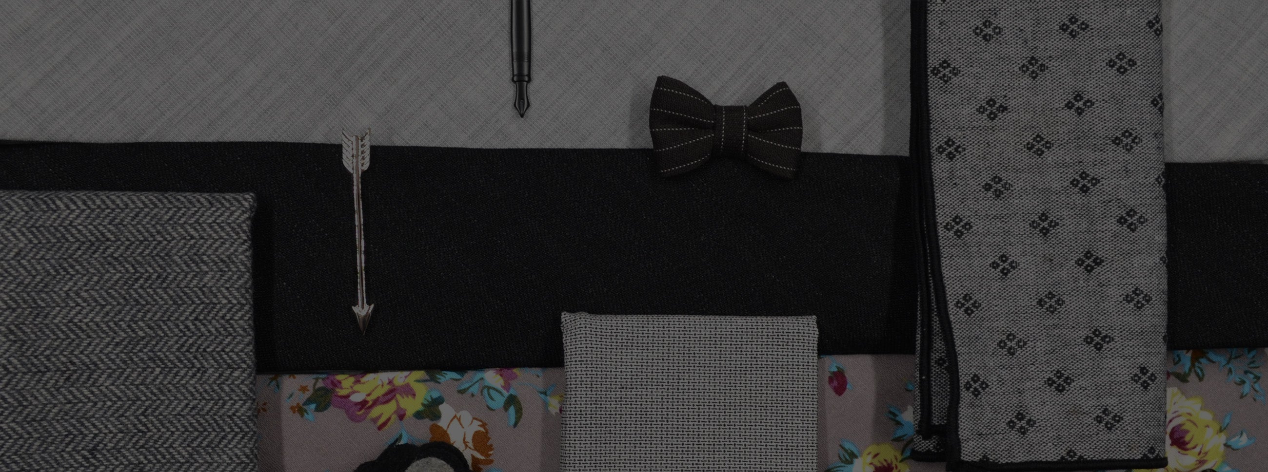 charcoal wedding ties & accessories collection