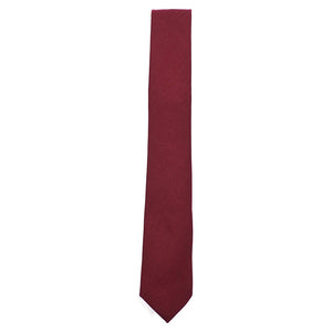 Herringbone Burgundy Tie