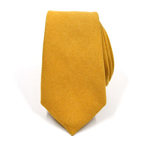 Microsuede Yellow Tie