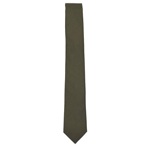 Herringbone Olive Tie