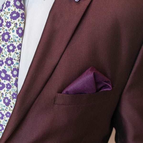 Purple Galaxy AOP Printed Pocket Square by TooLoud