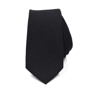 Herringbone Black Tie