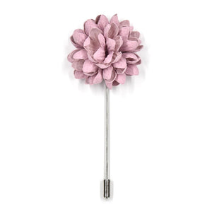 front of the hyacinth bud pink lapel pin