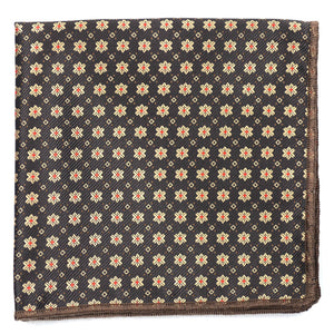 Brown Polka Dot Pocket Square