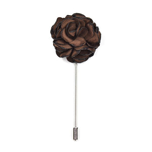 Lapel Pin - Rose Brown