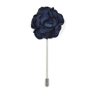 Lapel Pin - Rose Navy