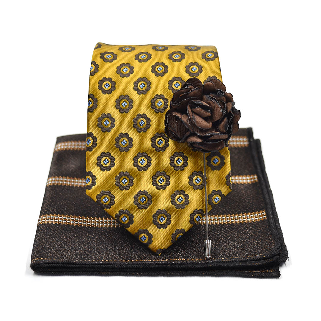 Royal Golden Dots Tie Set