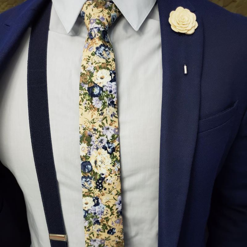 Solid Navy Suspenders - Art of The Gentleman