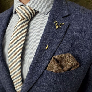 Striped Oxford Tie Set - Art of The Gentleman