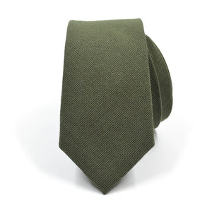Solid Olive Tie - Art of The Gentleman