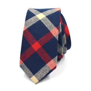 Plaid Navy Tommy Tie