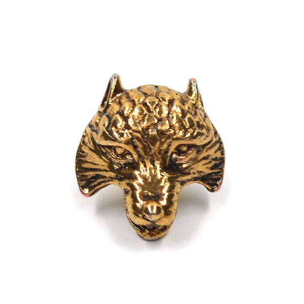 Vintage Wolf Collar Brooch Wholesale Gold And Silver Lapel Pin For