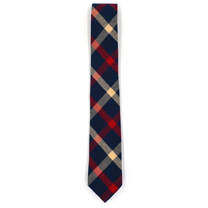 Plaid Navy Tommy Tie