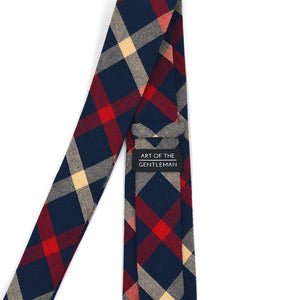 Plaid Navy Tommy Tie