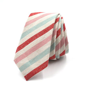 Striped Arctic Cherry Tie